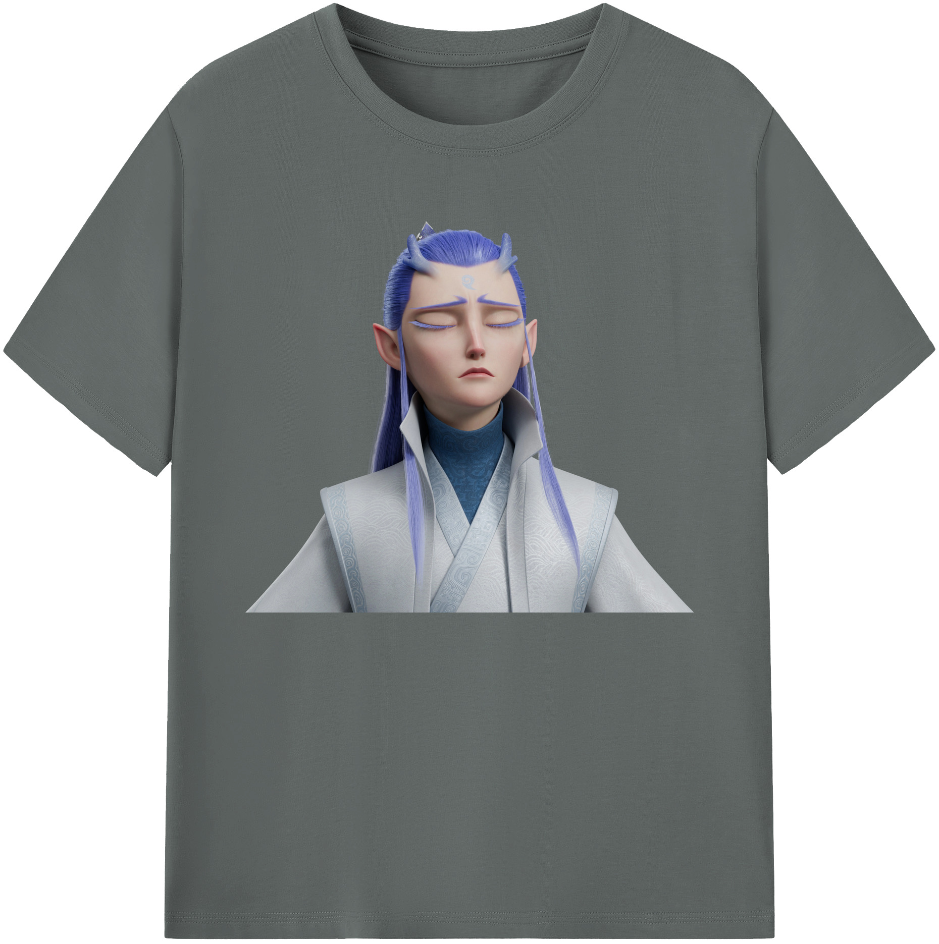 （画像用） Ne Zha 2 ナタ 魔童の大暴れ 綿100％ メンズ半袖Tシャツ｜肌触りやわらか＆通気性
